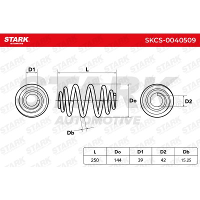 Sprężyna Zawieszenia Stark SKCS-0040509 SKCS-0040509 - foto 5