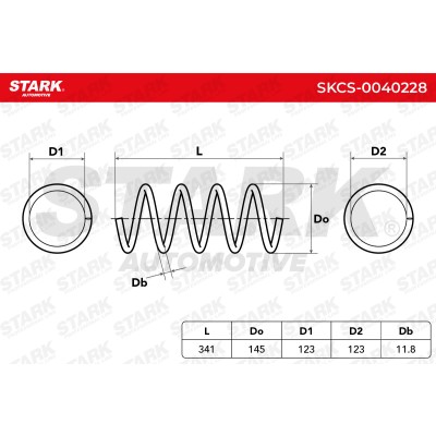 Sprężyna Zawieszenia Stark SKCS-0040228 SKCS-0040228 - foto 6