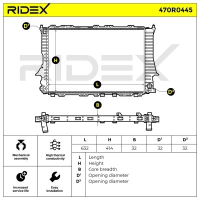 Chłodnica RIDEX 470R0445 470R0445 - foto 4