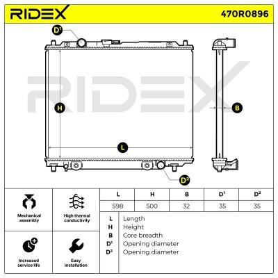 Chłodnica RIDEX 470R0896 470R0896 - foto 5