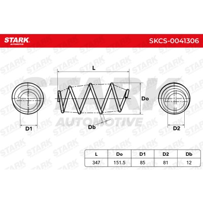 Sprężyna Zawieszenia Stark SKCS-0041306 SKCS-0041306 - foto 5