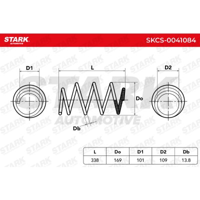 Sprężyna Zawieszenia Stark SKCS-0041084 SKCS-0041084 - foto 4