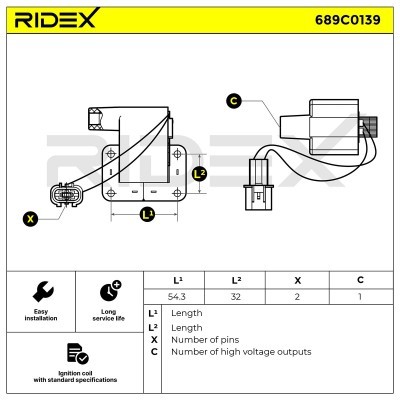 Cewka Zapłonowa RIDEX 689C0139 689C0139 - foto 4
