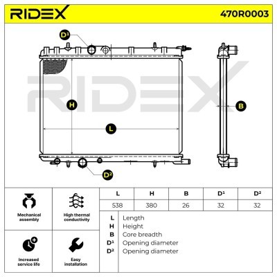Chłodnica RIDEX 470R0003 470R0003 - foto 6