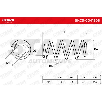 Sprężyna Zawieszenia Stark SKCS-0041508 SKCS-0041508 - foto 5