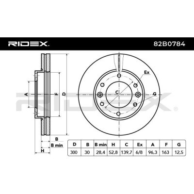 Tarcza hamulcowa RIDEX 82B0784 82B0784 - foto 3
