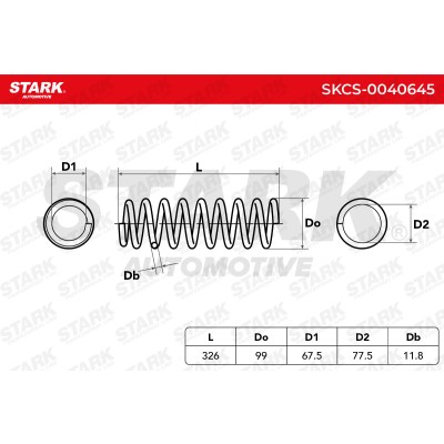 Sprężyna Zawieszenia Stark SKCS-0040645 SKCS-0040645 - foto 5
