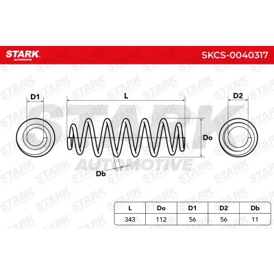 Sprężyna Zawieszenia Stark SKCS-0040317 SKCS-0040317 - foto 6
