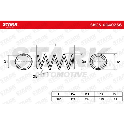 Sprężyna Zawieszenia Stark SKCS-0040266 SKCS-0040266 - foto 5