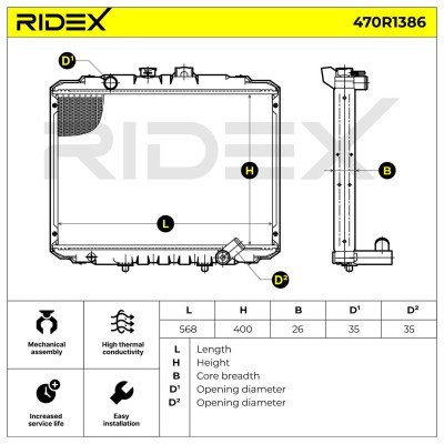 Chłodnica RIDEX 470R1386 470R1386 - foto 5