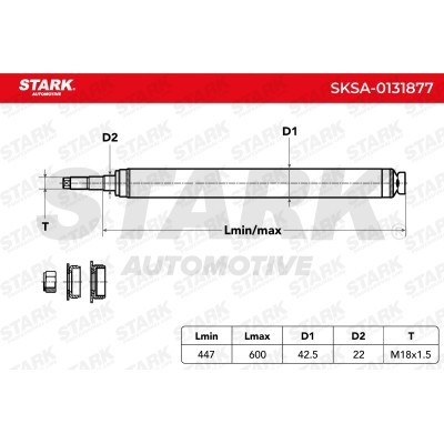 Amortyzator Stark SKSA-0131877 SKSA-0131877 - foto 7