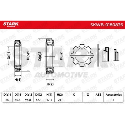 Łożysko Koła Stark SKWB-0180836 SKWB-0180836 - foto 5