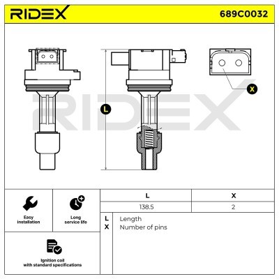 Cewka Zapłonowa RIDEX 689C0032 689C0032 - foto 6