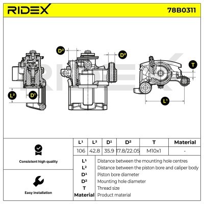 Zacisk Hamulcowy RIDEX 78B0311 78B0311 - foto 5