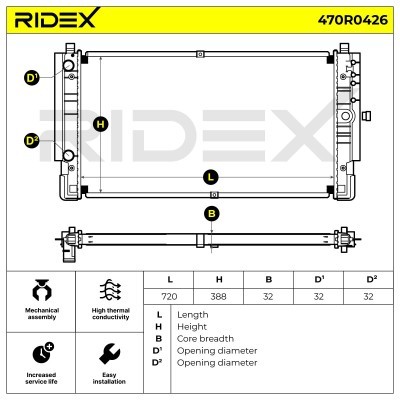 Chłodnica RIDEX 470R0426 470R0426 - foto 8