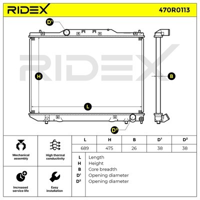 Chłodnica RIDEX 470R0113 470R0113 - foto 5