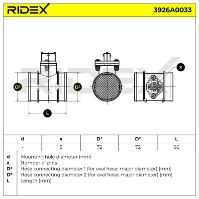 Przepływomierz RIDEX 3926A0033 3926A0033 - foto 6