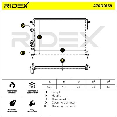 Chłodnica RIDEX 470R0159 470R0159 - foto 5