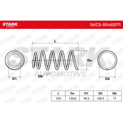 Sprężyna Zawieszenia Stark SKCS-0040071 SKCS-0040071 - foto 6