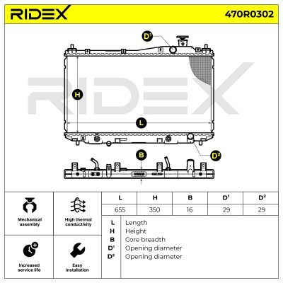 Chłodnica RIDEX 470R0302 470R0302 - foto 8