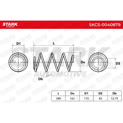 Sprężyna Zawieszenia Stark SKCS-0040879 SKCS-0040879 - foto 5