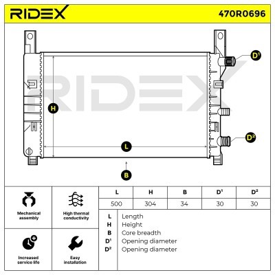 Chłodnica RIDEX 470R0696 470R0696 - foto 6