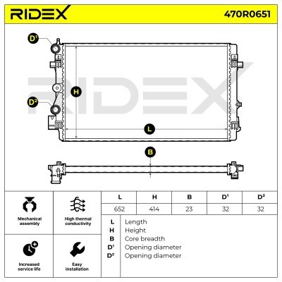 Chłodnica RIDEX 470R0651 470R0651 - foto 7