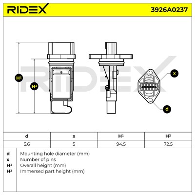 Przepływomierz RIDEX 3926A0237 3926A0237 - foto 6