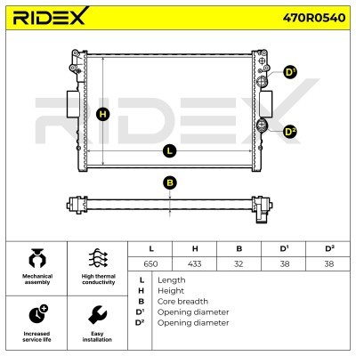 Chłodnica RIDEX 470R0540 470R0540 - foto 6