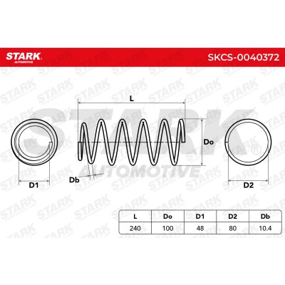 Sprężyna Zawieszenia Stark SKCS-0040372 SKCS-0040372 - foto 5