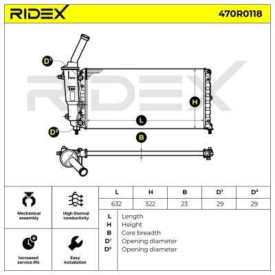 Chłodnica RIDEX 470R0118 470R0118 - foto 7