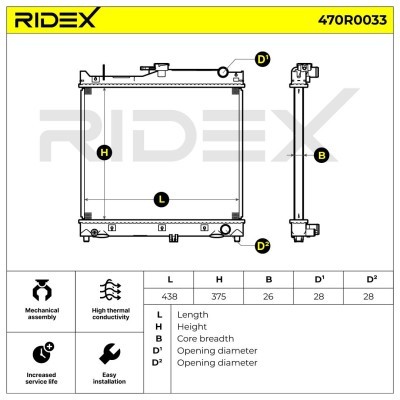 Chłodnica RIDEX 470R0033 470R0033 - foto 4
