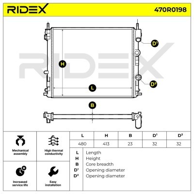 Chłodnica RIDEX 470R0198 470R0198 - foto 5