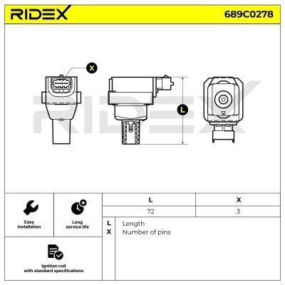 Cewka Zapłonowa RIDEX 689C0278 689C0278 - foto 2
