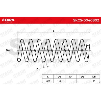 Sprężyna Zawieszenia Stark SKCS-0040802 SKCS-0040802 - foto 4
