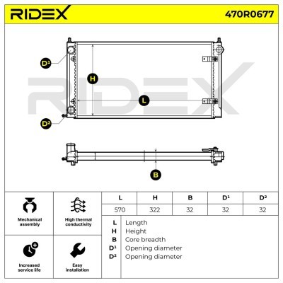 Chłodnica RIDEX 470R0677 470R0677 - foto 5