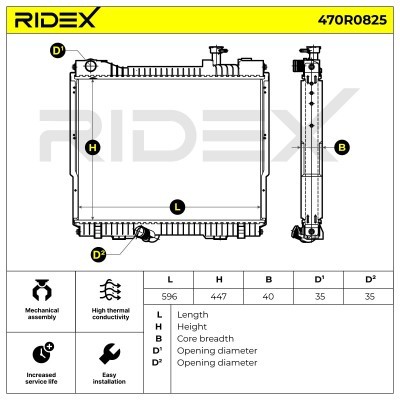 Chłodnica RIDEX 470R0825 470R0825 - foto 8
