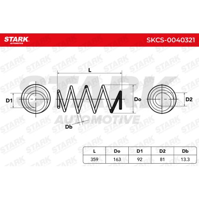 Sprężyna Zawieszenia Stark SKCS-0040321 SKCS-0040321 - foto 4