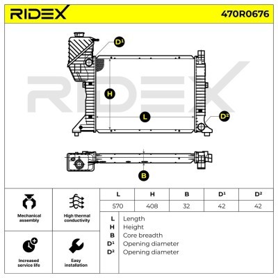 Chłodnica RIDEX 470R0676 470R0676 - foto 7