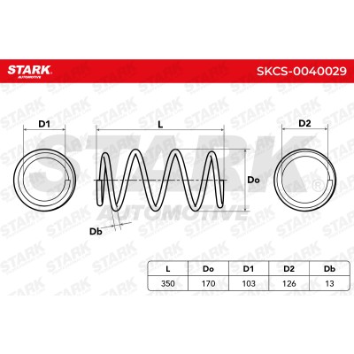 Sprężyna Zawieszenia Stark SKCS-0040029 SKCS-0040029 - foto 6