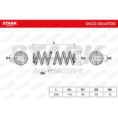 Sprężyna Zawieszenia Stark SKCS-0040720 SKCS-0040720 - foto 5