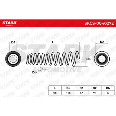 Sprężyna Zawieszenia Stark SKCS-0040272 SKCS-0040272 - foto 6