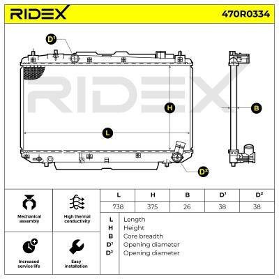 Chłodnica RIDEX 470R0334 470R0334 - foto 4