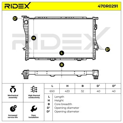 Chłodnica RIDEX 470R0291 470R0291 - foto 4