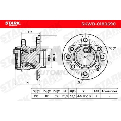 Łożysko Koła Stark SKWB-0180690 SKWB-0180690 - foto 3