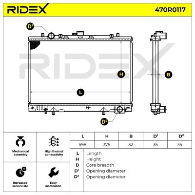 Chłodnica RIDEX 470R0117 470R0117 - foto 4
