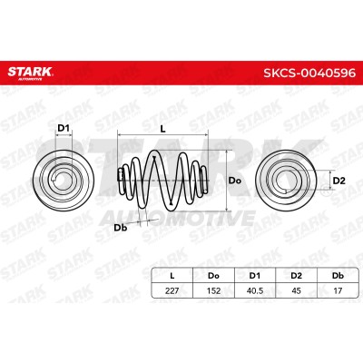 Sprężyna Zawieszenia Stark SKCS-0040596 SKCS-0040596 - foto 5