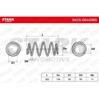Sprężyna Zawieszenia Stark SKCS-0040365 SKCS-0040365 - foto 6