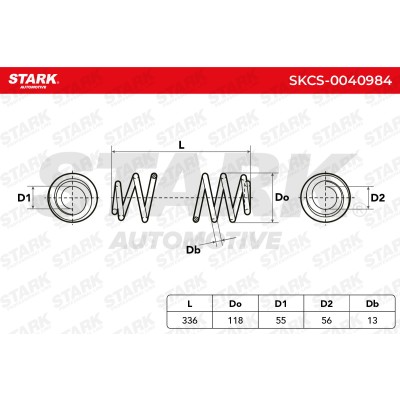 Sprężyna Zawieszenia Stark SKCS-0040984 SKCS-0040984 - foto 5