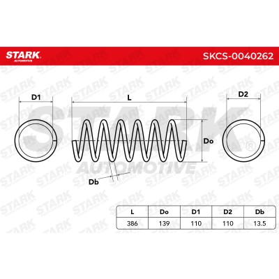 Sprężyna Zawieszenia Stark SKCS-0040262 SKCS-0040262 - foto 5